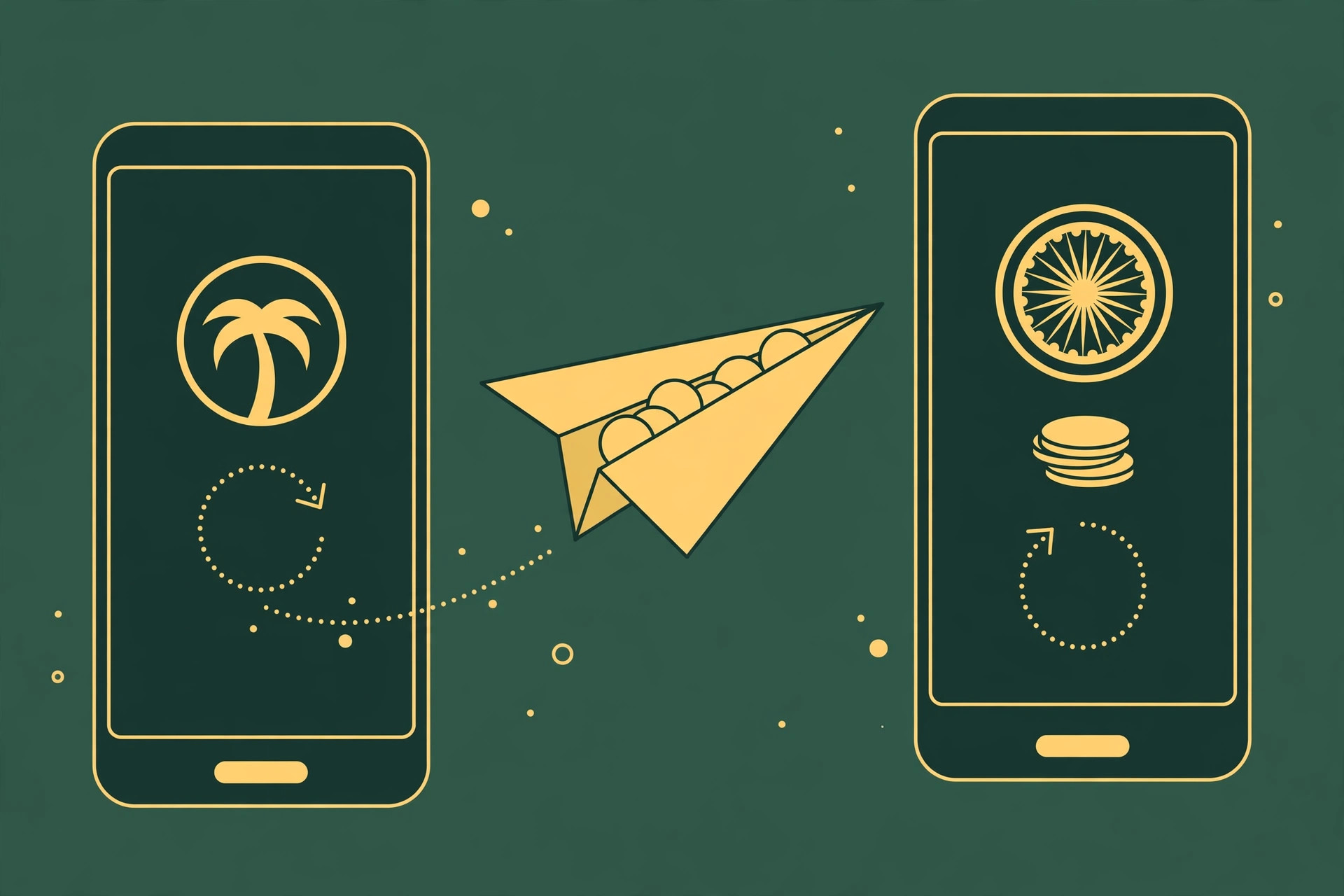 Sending money from UAE to India by phone